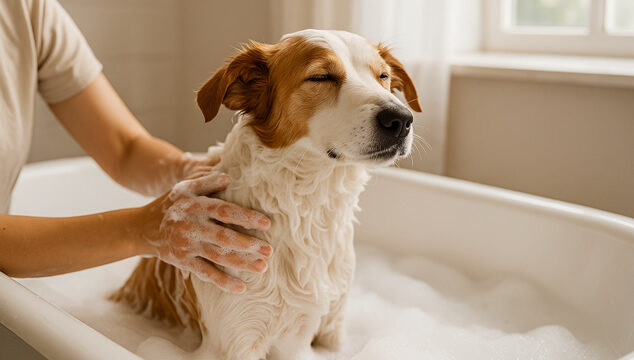 Espuma, paciencia y amor: bañar a tu perro sin estrés