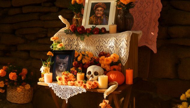 Altar para animales en Día de Muertos: un homenaje lleno de amor